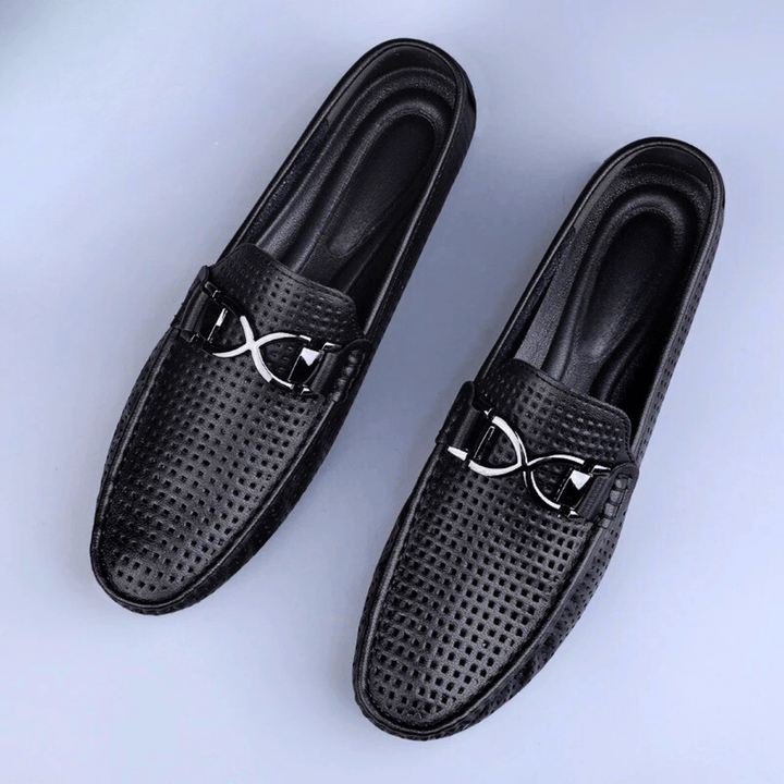 Nortvale - Perforated Genuine Leather Loafers - 14:193;200000124:100010482