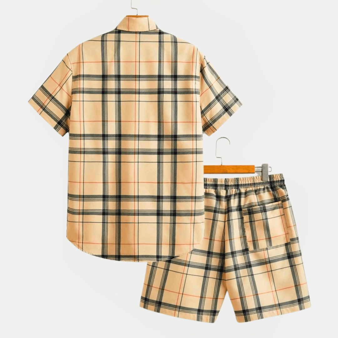Nortvale - Plaid Patterned Summer Set - 000000000