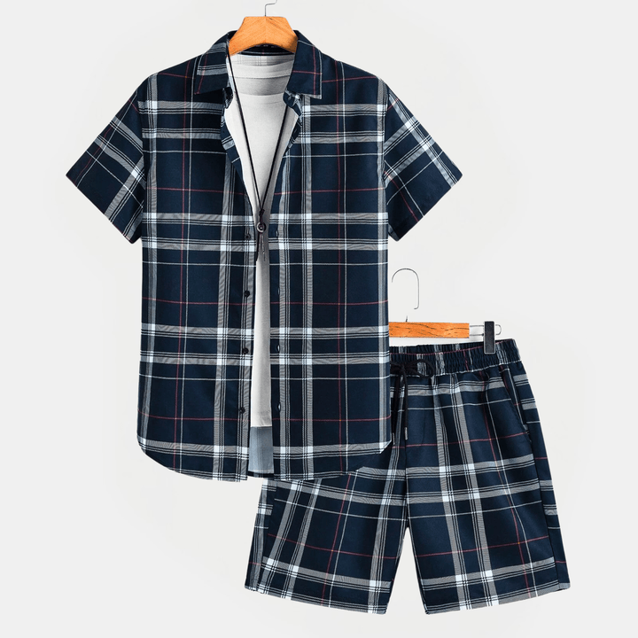 Nortvale - Plaid Patterned Summer Set - 000000000