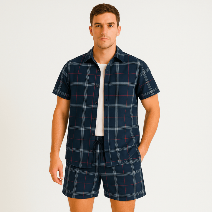 Nortvale - Plaid Patterned Summer Set - 000000000