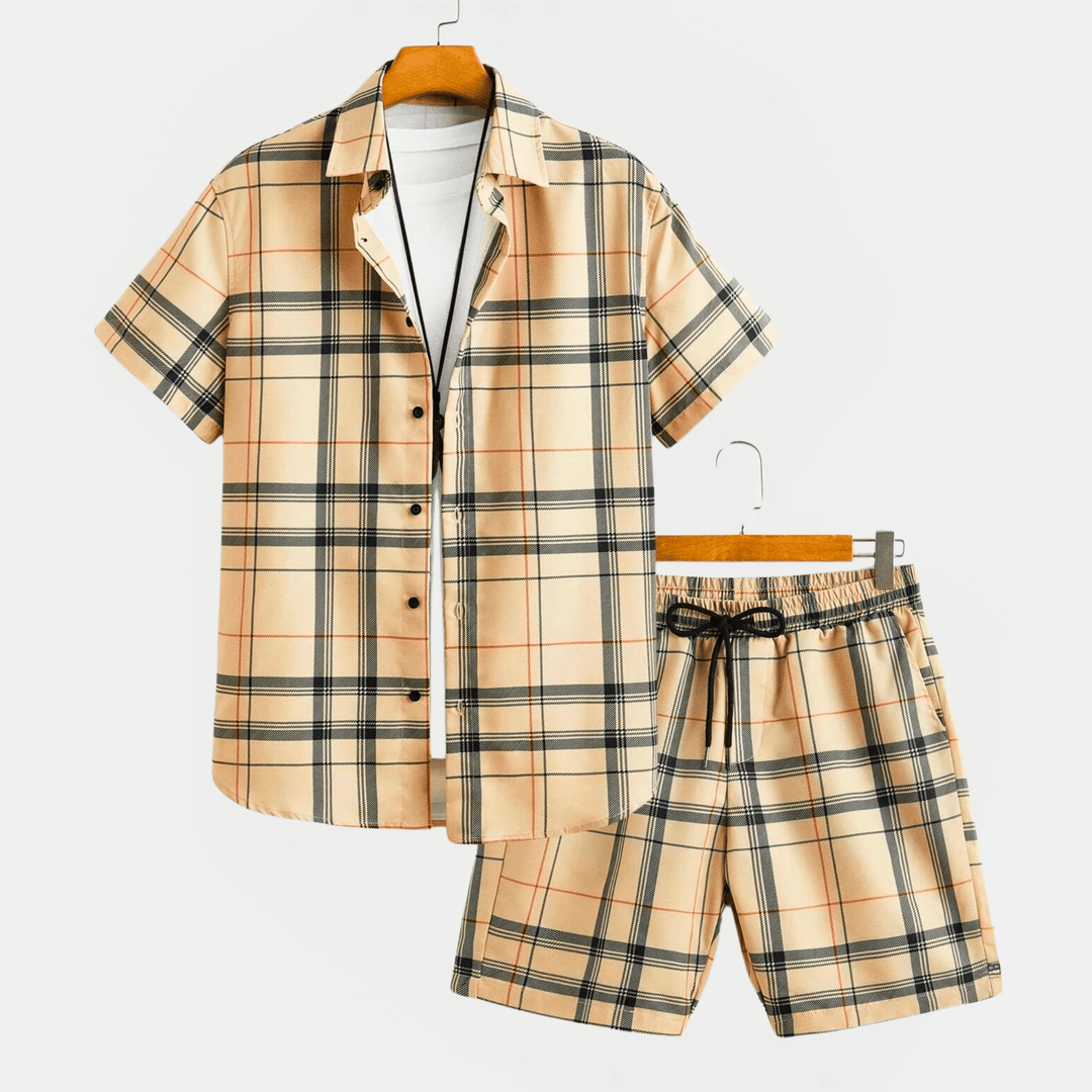 Nortvale - Plaid Patterned Summer Set - 000000000
