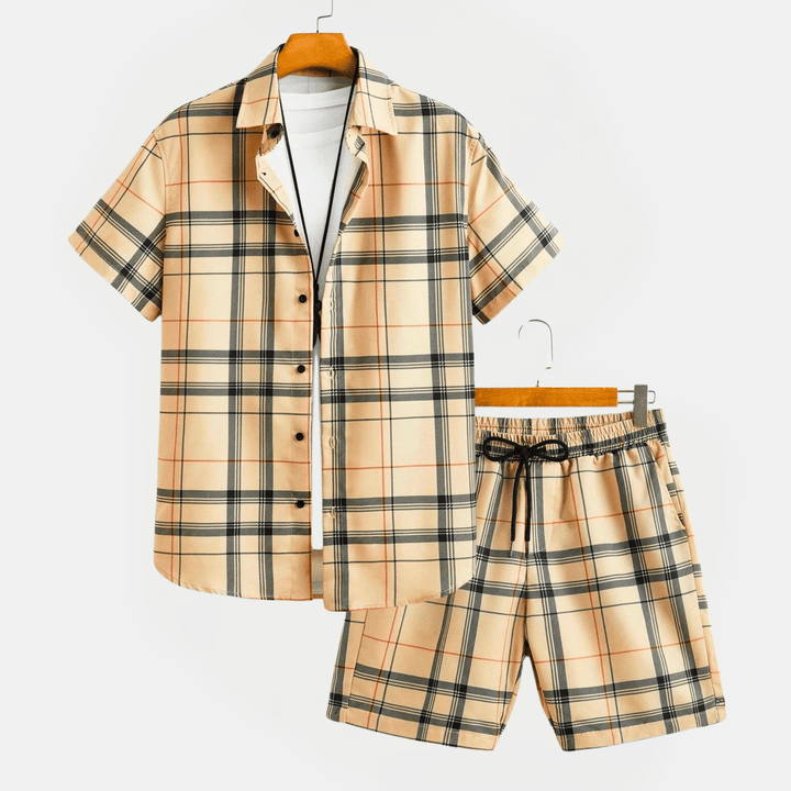 Nortvale - Plaid Patterned Summer Set - 000000000