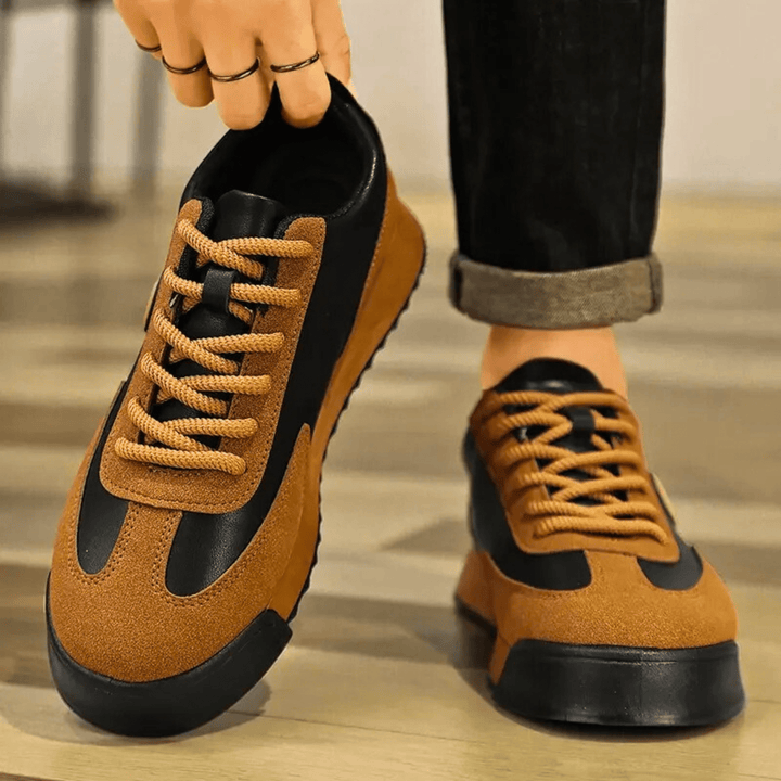 Nortvale - Retro Suede Leather Sneakers - 14:365458;200000124:200000364