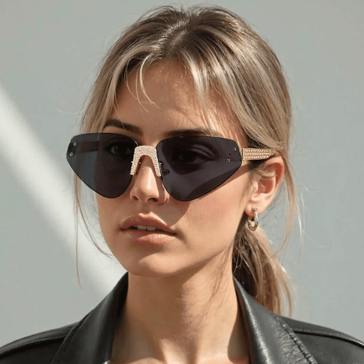 Nortvale - Rimless Cat Eye Shades - 200007763:201336100;71:100009342#As the picture;73:193#G05