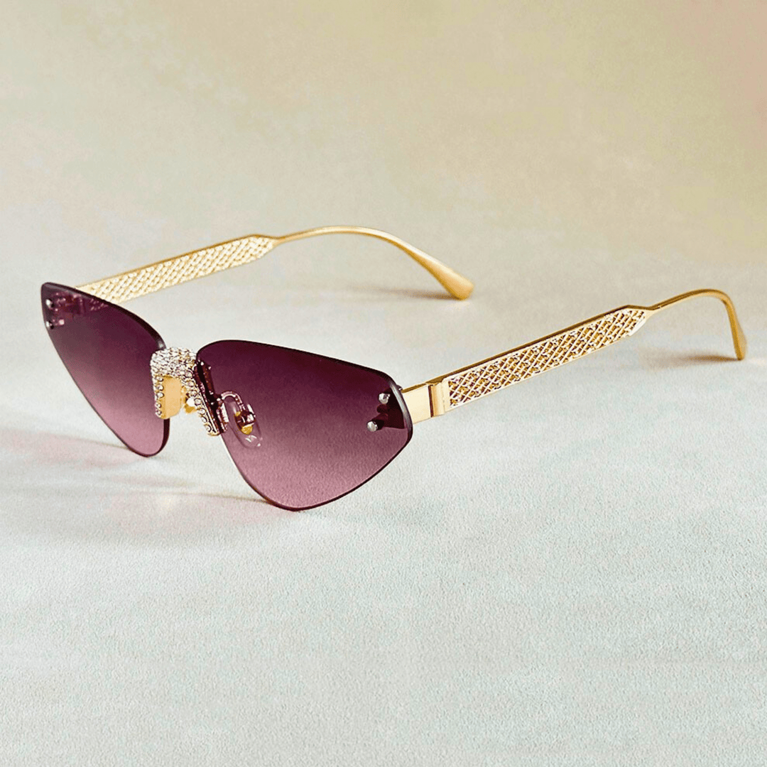 Nortvale - Rimless Cat Eye Shades - 200007763:201336100;71:100009342#As the picture;73:366#G02
