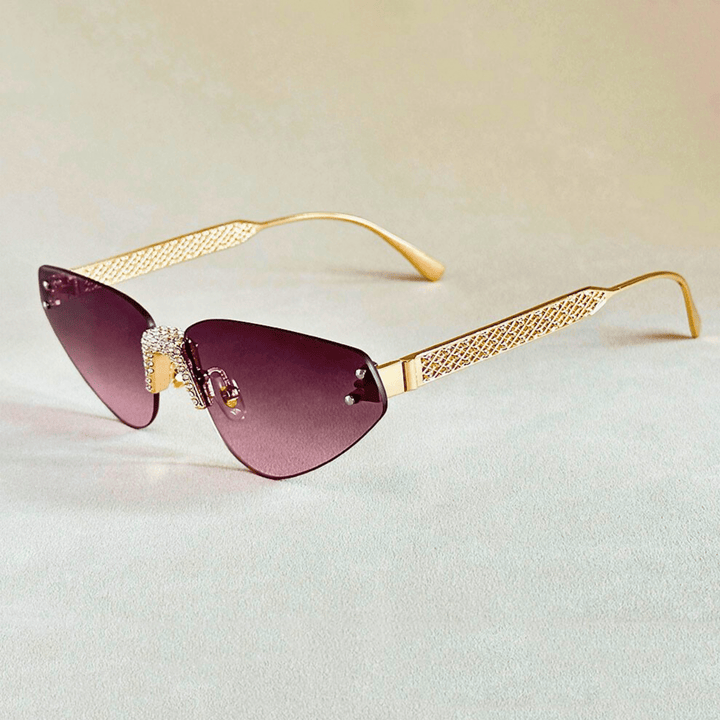 Nortvale - Rimless Cat Eye Shades - 200007763:201336100;71:100009342#As the picture;73:366#G02