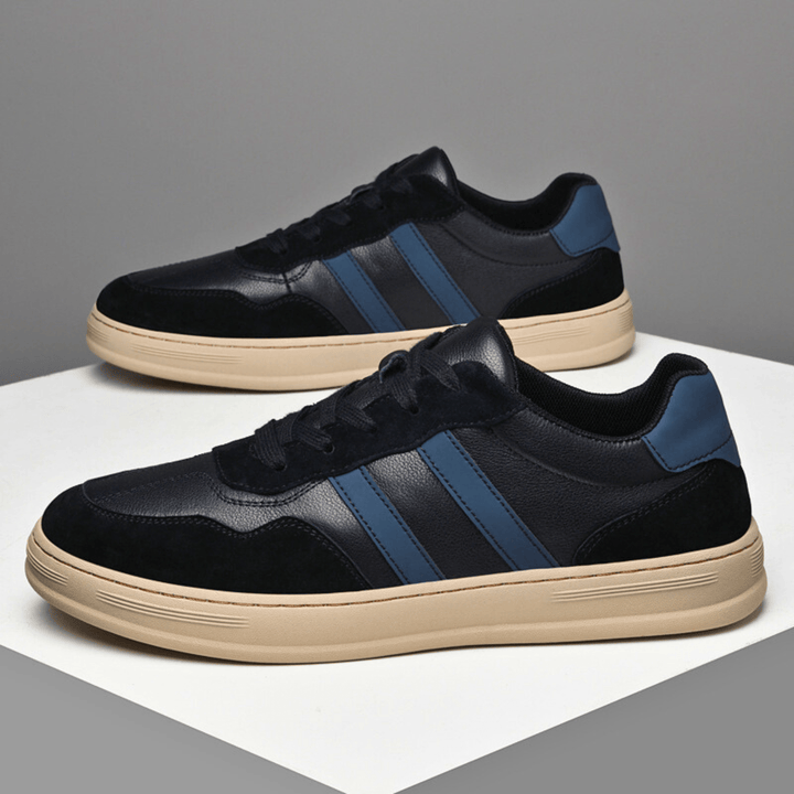 Nortvale - Smart Genuine Leather Sneakers - 14:193#Black;200000124:200000898