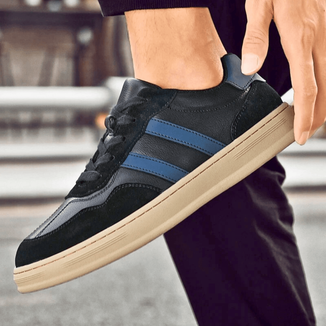 Nortvale - Smart Genuine Leather Sneakers - 14:193#Black;200000124:200000898