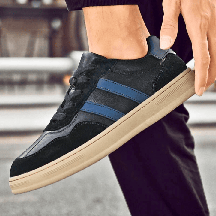 Nortvale - Smart Genuine Leather Sneakers - 14:193#Black;200000124:200000898