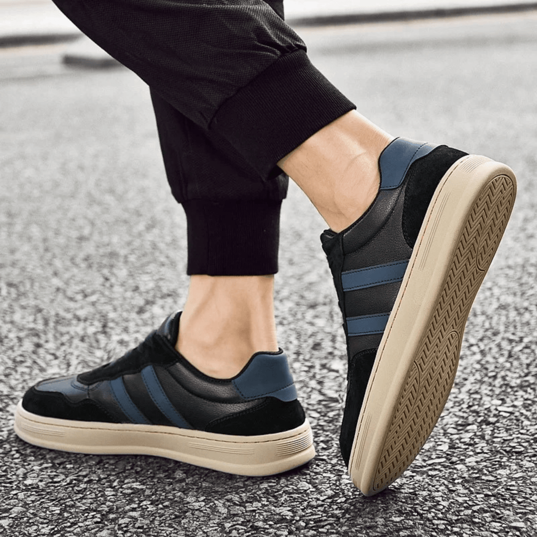 Nortvale - Smart Genuine Leather Sneakers - 14:193#Black;200000124:200000898