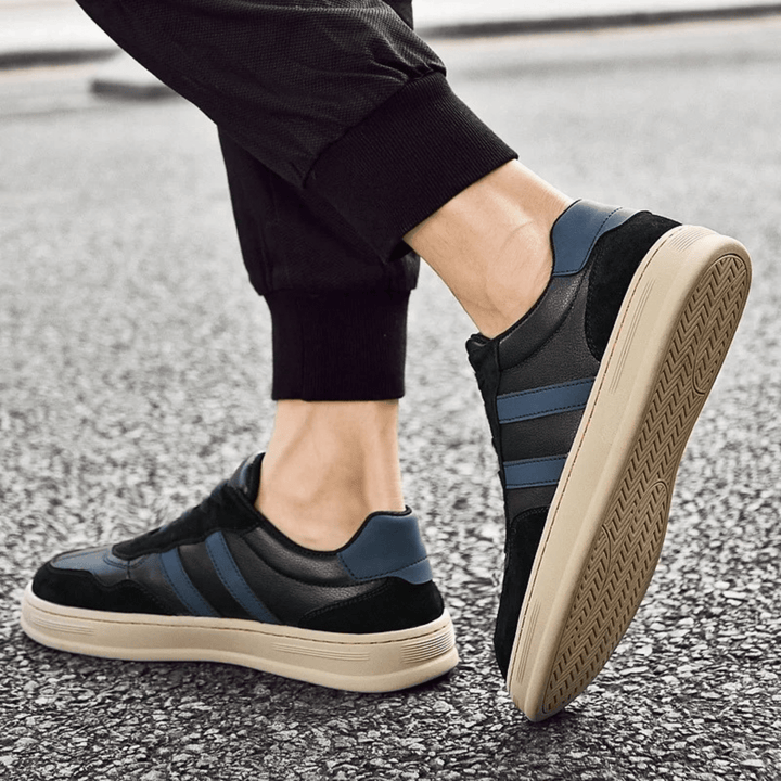 Nortvale - Smart Genuine Leather Sneakers - 14:193#Black;200000124:200000898
