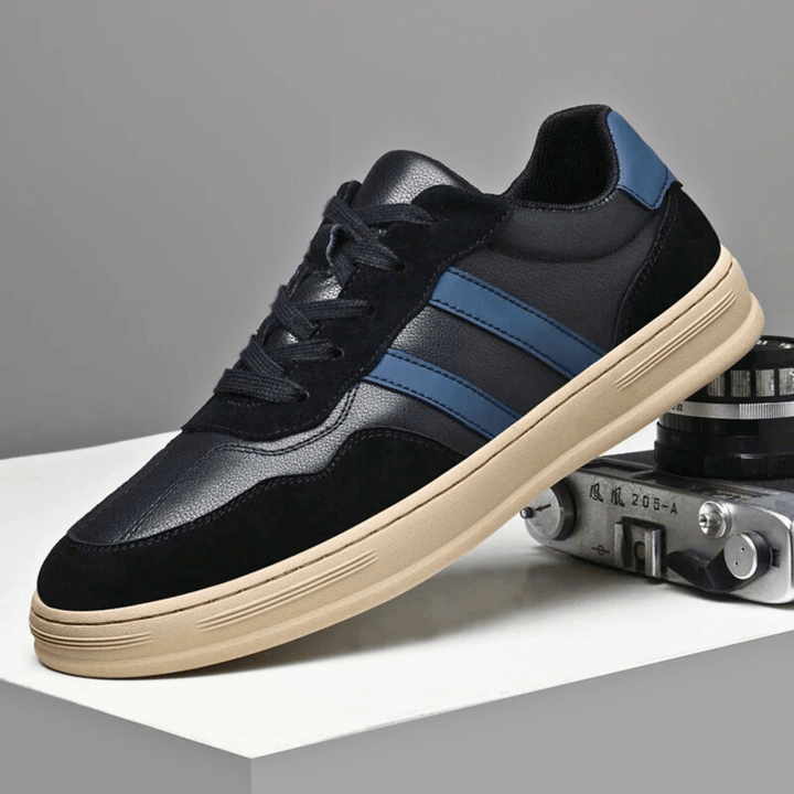 Nortvale - Smart Genuine Leather Sneakers - 14:193#Black;200000124:200000898