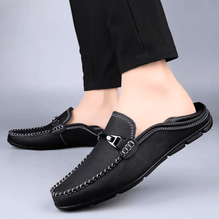 Nortvale - Soft Genuine Leather Loafers - 14:193#Black;200000124:200000334