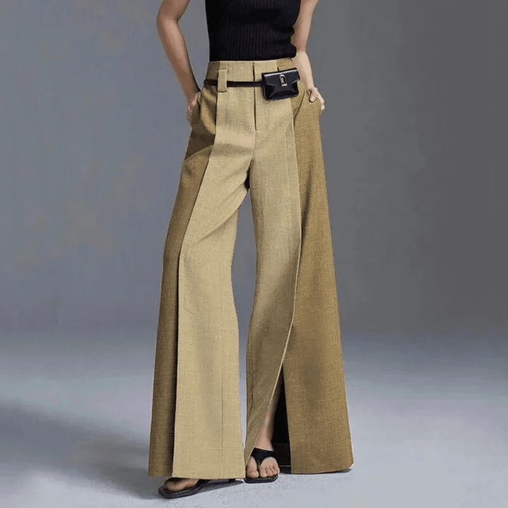 Nortvale - Split - Front High - Waist Pants - 000000000