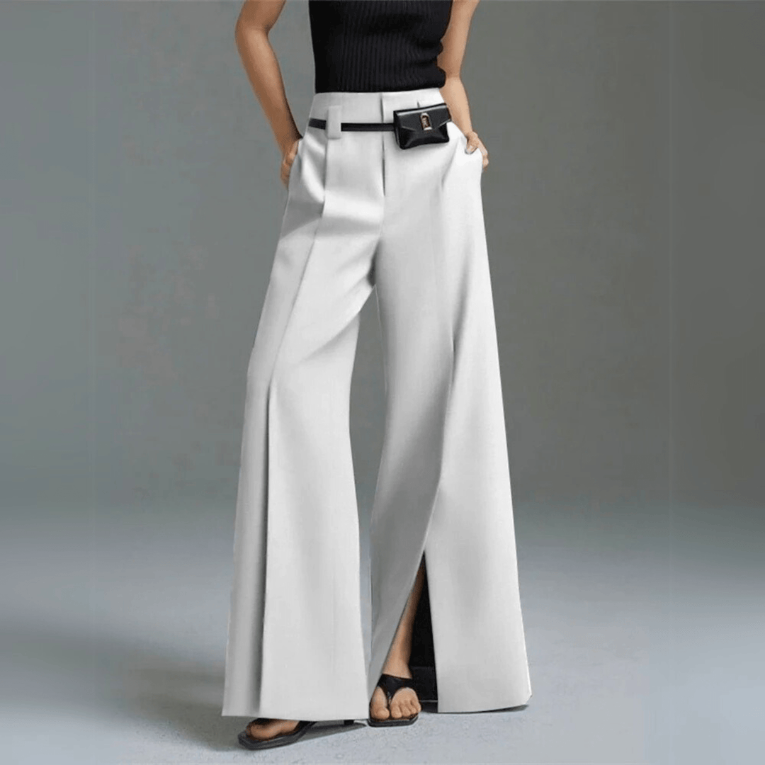 Nortvale - Split - Front High - Waist Pants - 000000000