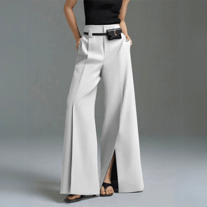 Nortvale - Split - Front High - Waist Pants - 000000000