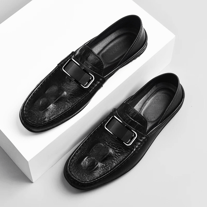 Nortvale - Statement Genuine Leather Loafers - 14:193#Black;200000124:100010482