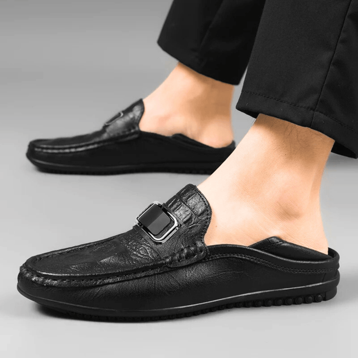 Nortvale - Statement Genuine Leather Loafers - 14:193#Black;200000124:100010482