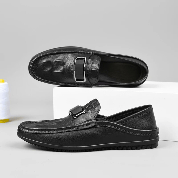 Nortvale - Statement Genuine Leather Loafers - 14:193#Black;200000124:100010482