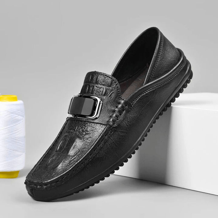 Nortvale - Statement Genuine Leather Loafers - 14:193#Black;200000124:100010482