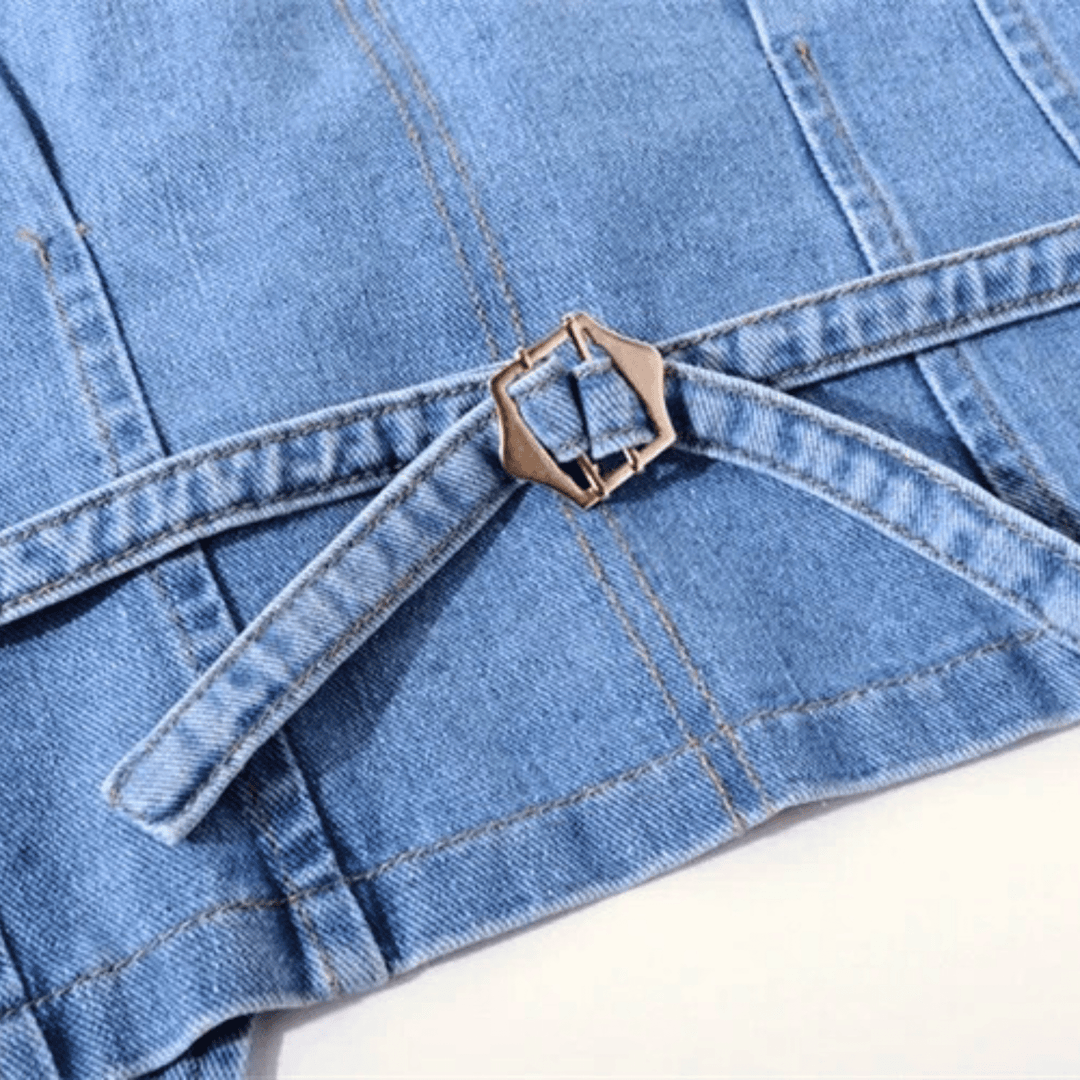 Nortvale - Studded Rebel Denim Vest - 000000000