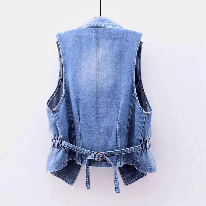 Nortvale - Studded Rebel Denim Vest - 000000000
