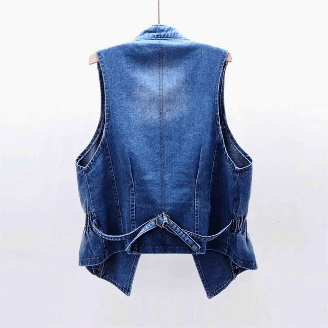 Nortvale - Studded Rebel Denim Vest - 000000000