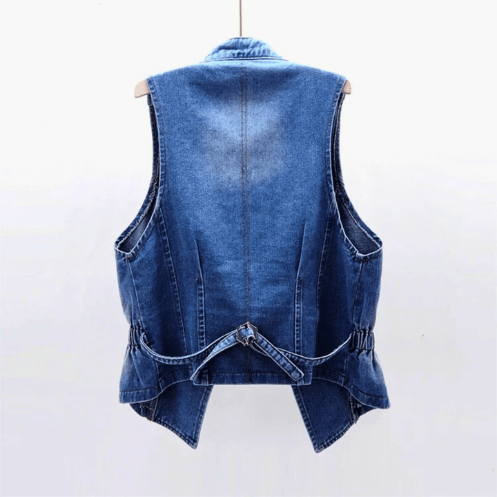 Nortvale - Studded Rebel Denim Vest - 000000000