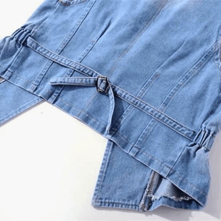 Nortvale - Studded Rebel Denim Vest - 000000000