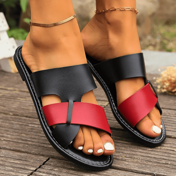 Nortvale - Two - Toned Leather Slippers - 14:193;200000124:200000334