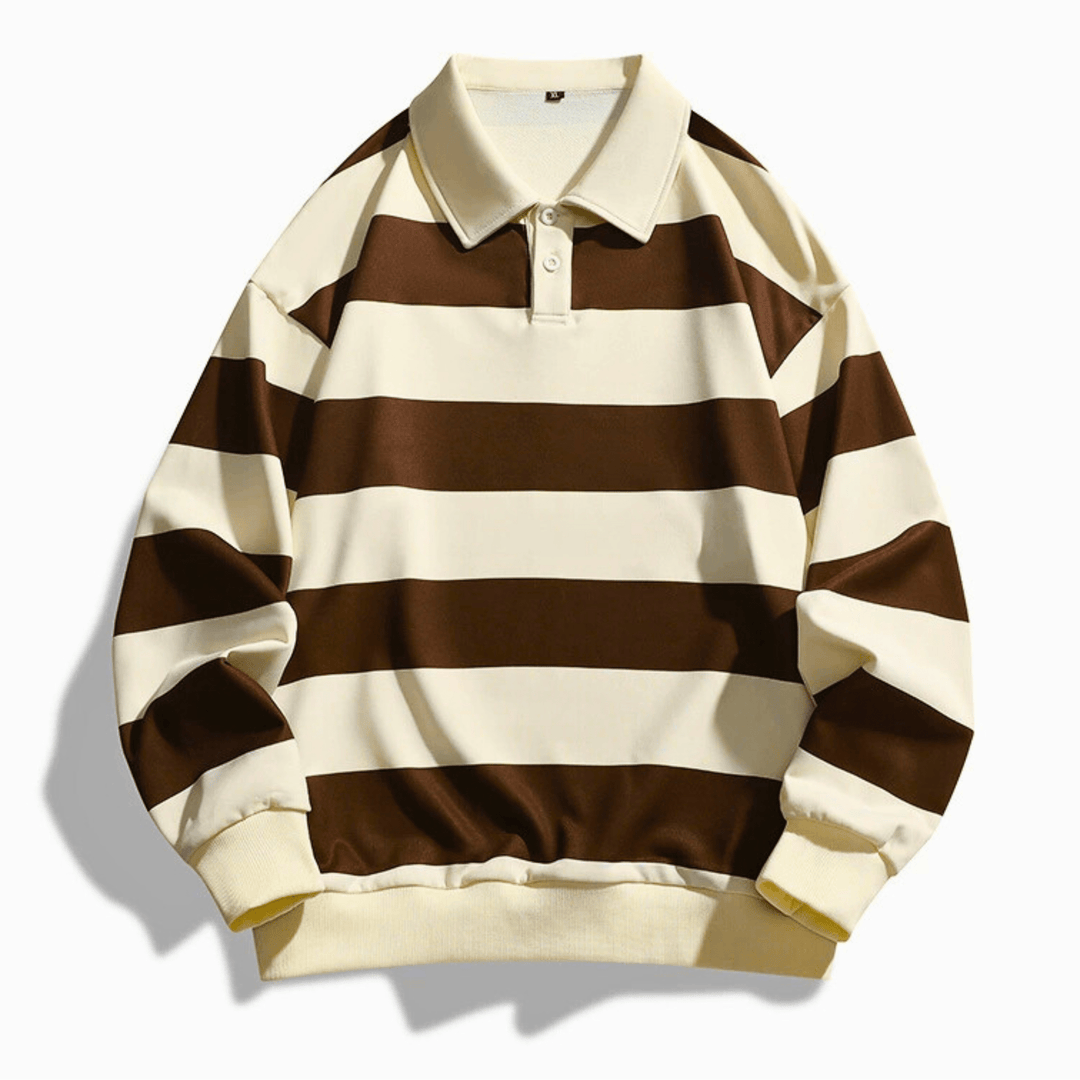 Nortvale - Urban Striped Polo Shirt - 14:4602#8822kafeise;5:200000990