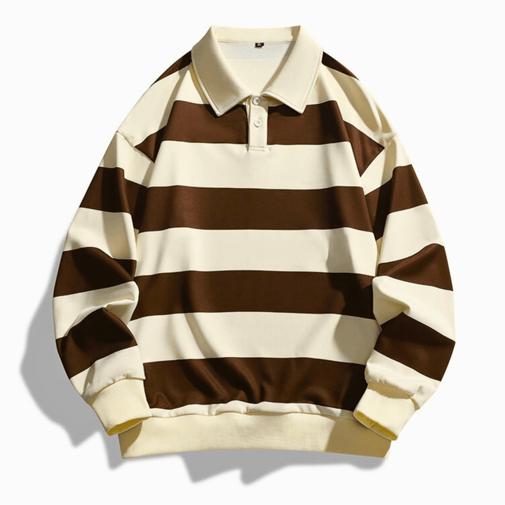 Nortvale - Urban Striped Polo Shirt - 14:4602#8822kafeise;5:200000990