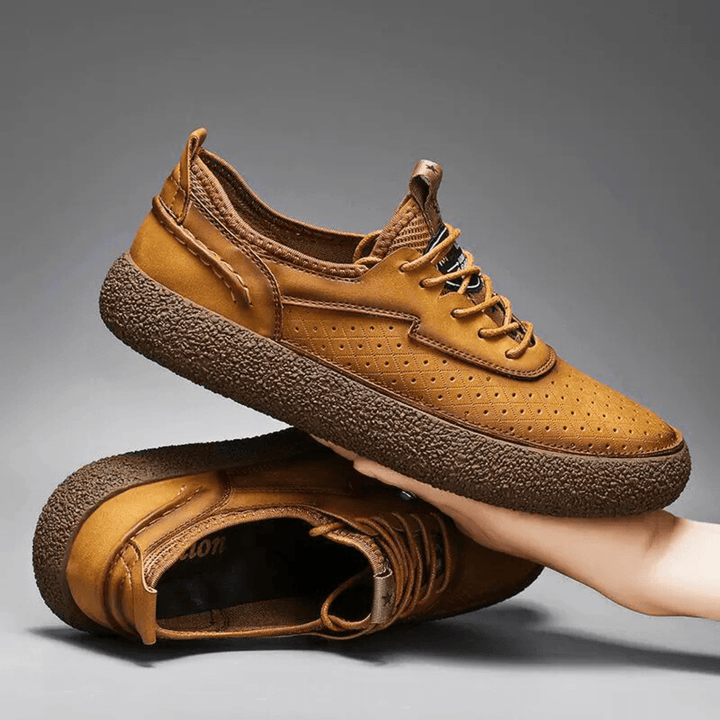 Nortvale - Valtren Genuine Leather Shoes - 14:771#26562 brown;200000124:200000898