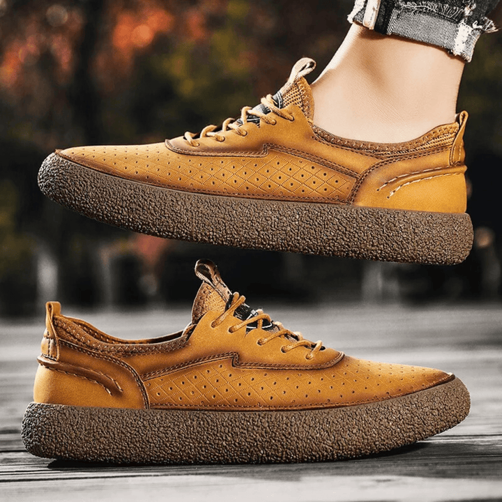 Nortvale - Valtren Genuine Leather Shoes - 14:771#26562 brown;200000124:200000898