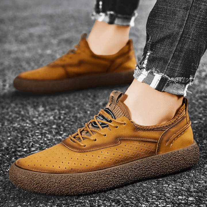 Nortvale - Valtren Genuine Leather Shoes - 14:771#26562 brown;200000124:200000898
