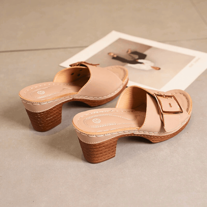 Nortvale - Velora Heeled Sandals - 14:173#Apricot;200000124:200000334