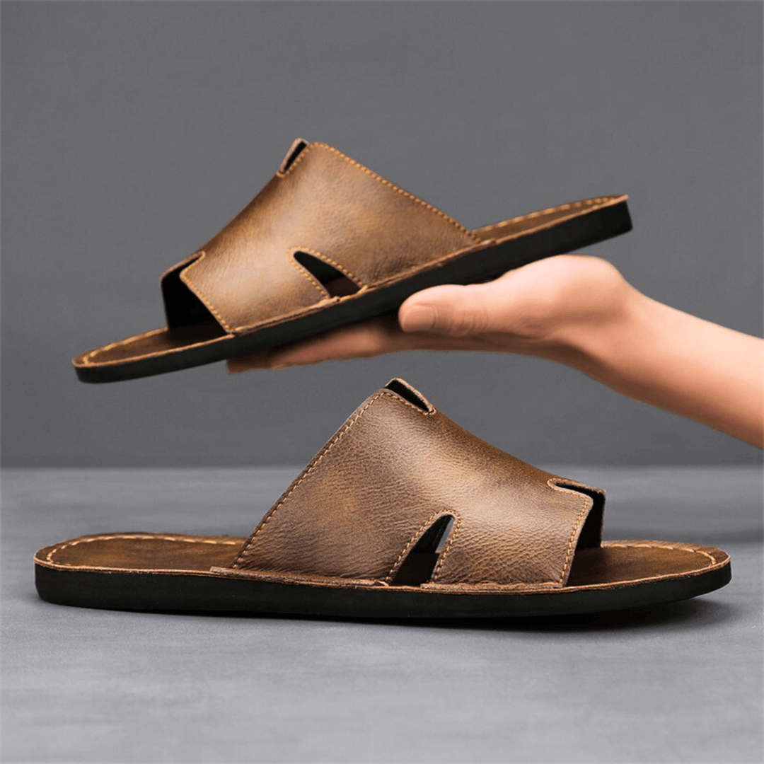 Nortvale - Vintage Genuine Leather Sandals - 14:365458;200000124:200000898