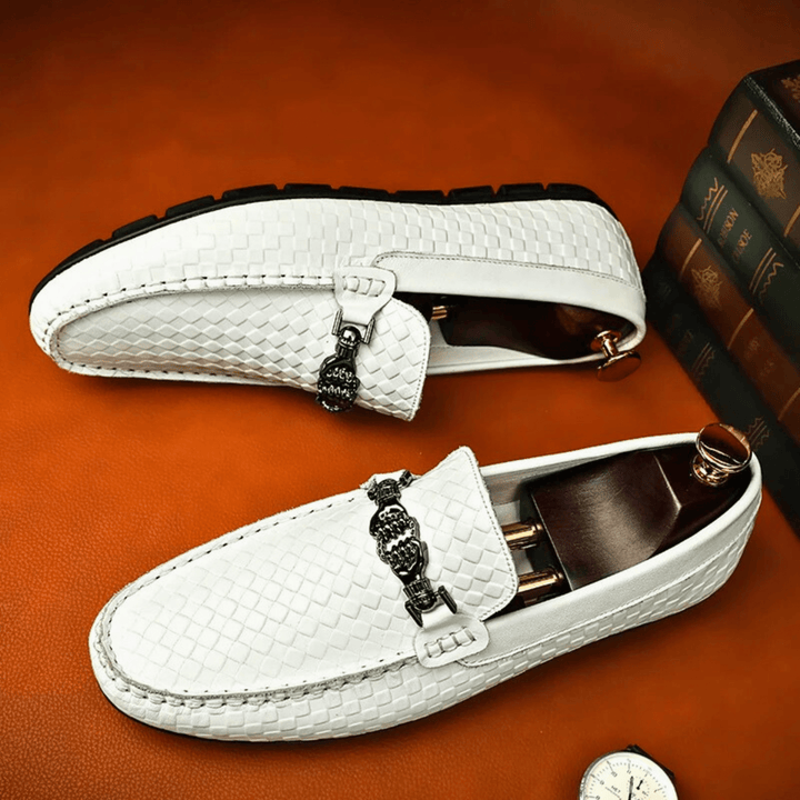 Nortvale - Weave Genuine Leather Loafers - 14:29;200000124:200000334