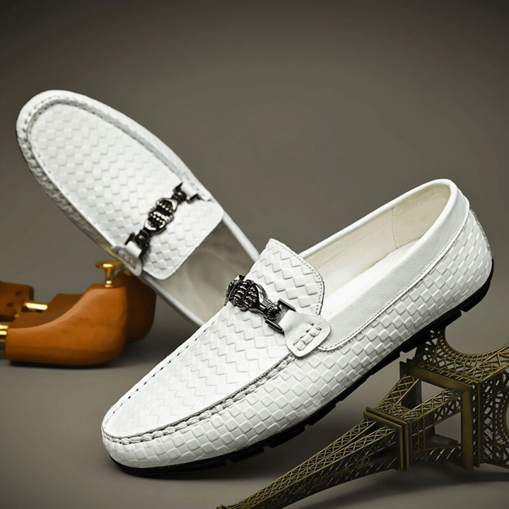 Nortvale - Weave Genuine Leather Loafers - 14:29;200000124:200000334