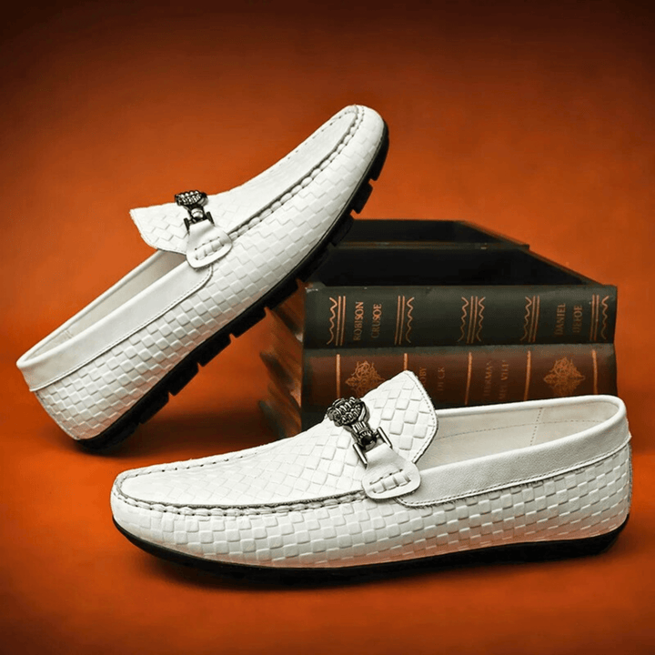 Nortvale - Weave Genuine Leather Loafers - 14:29;200000124:200000334