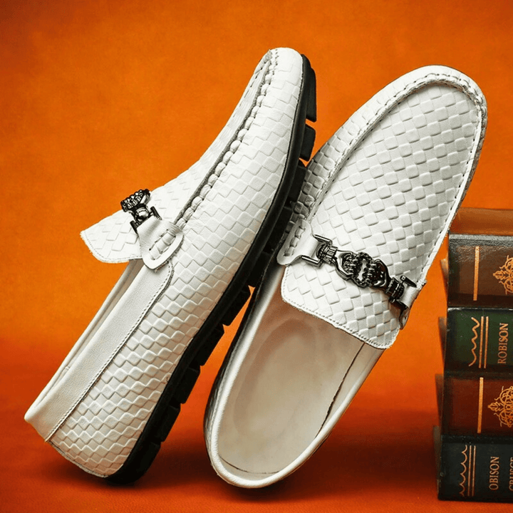 Nortvale - Weave Genuine Leather Loafers - 14:29;200000124:200000334