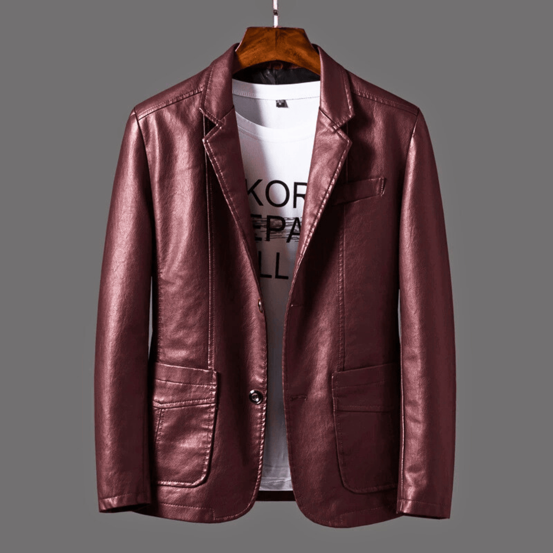 Nortvale - Weston Leather Jacket - 14:10#Red Brown;5:200661035