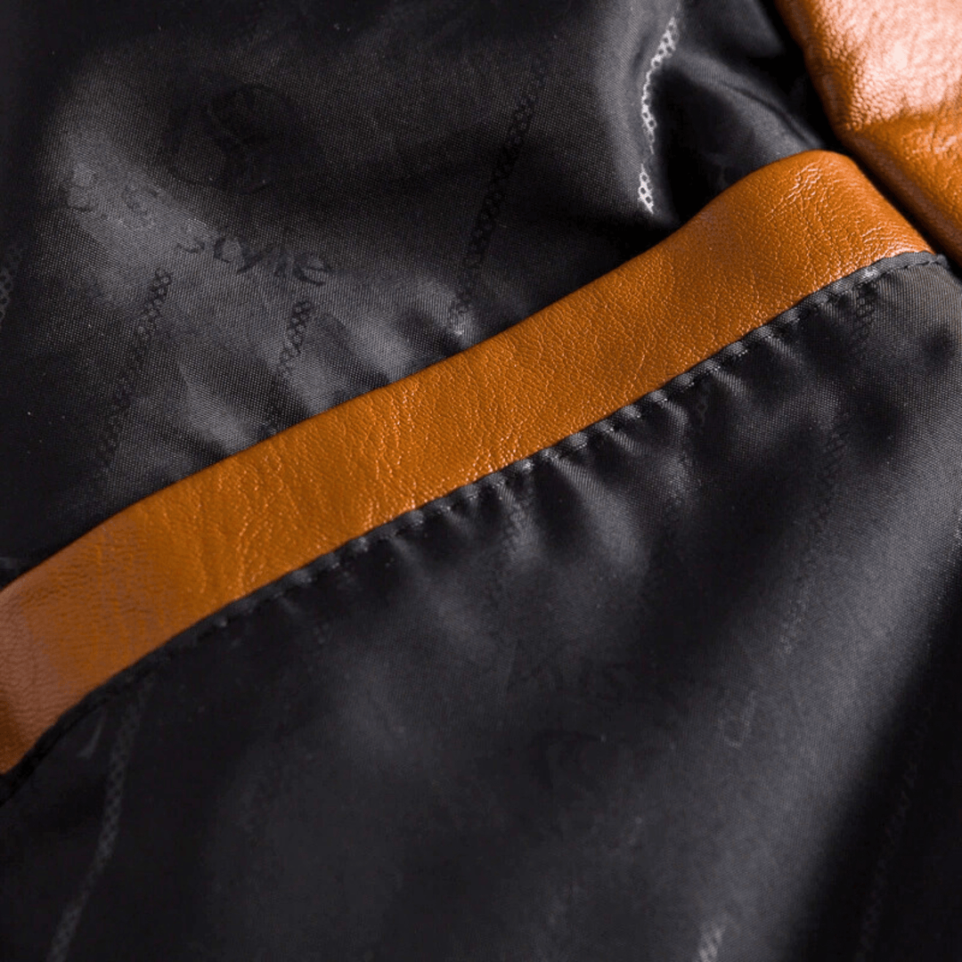 Nortvale - Weston Leather Jacket - 14:366#Yellow Brown;5:200661035