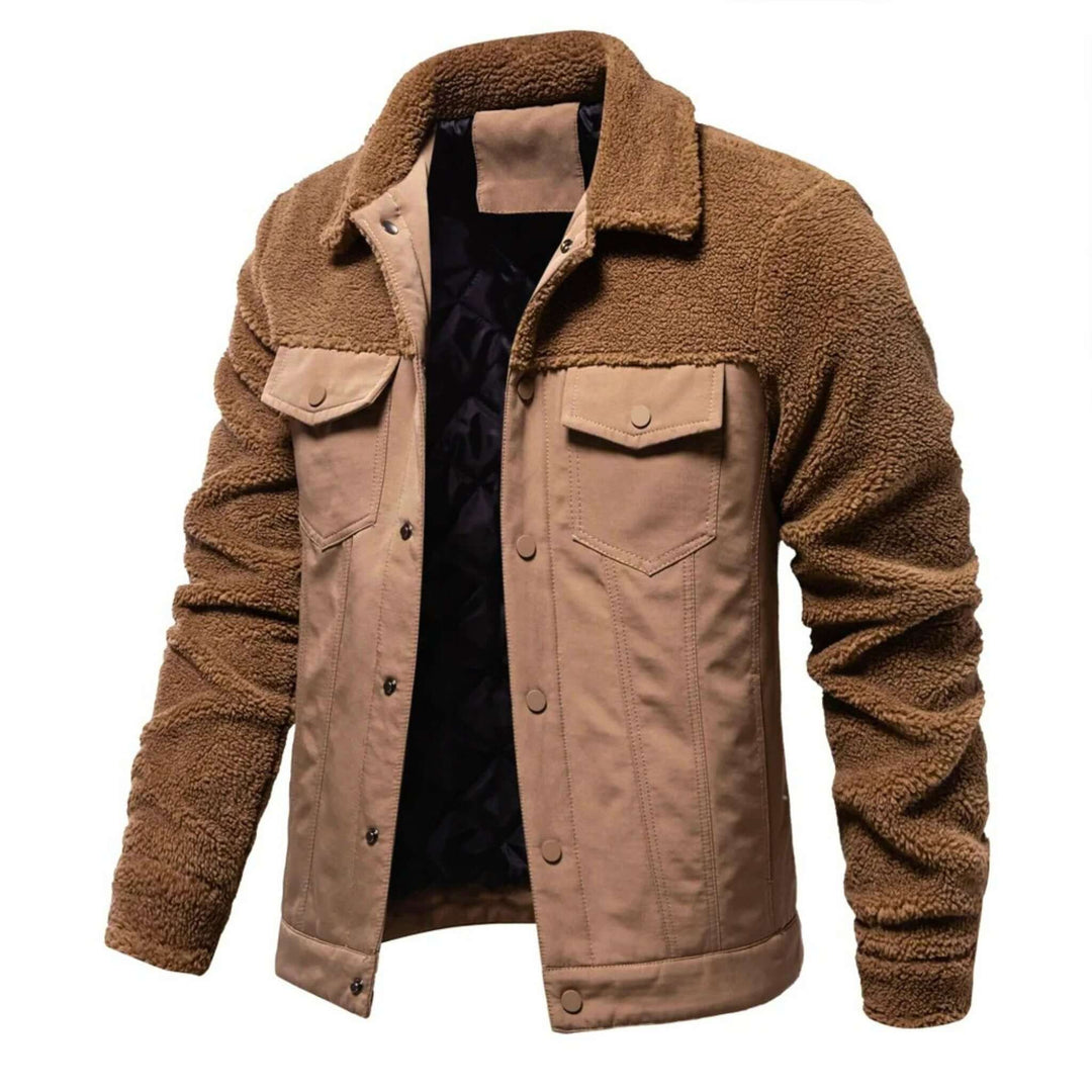 Molvana - PolarPatch Fur - Lined Jacket - 14:200001438#JK815 - Khaki;5:361385#EUR XL 90 - 100kg