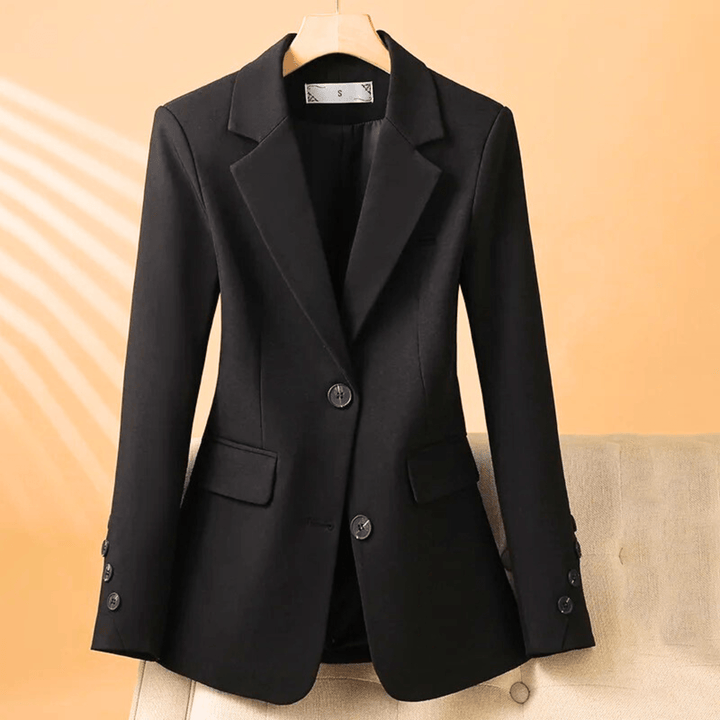 Molvana - Women's Prestige Tailored Blazer - 14:173#black;5:361385