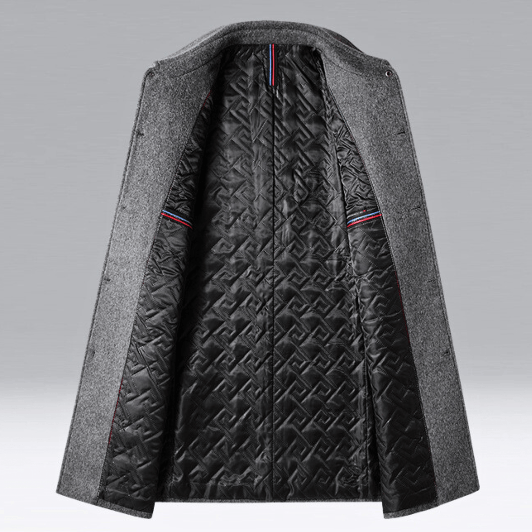 Molvana - Prestige Tailored Wool Coat - 14:350850#Black;5:361386#M 45 - 55Kg