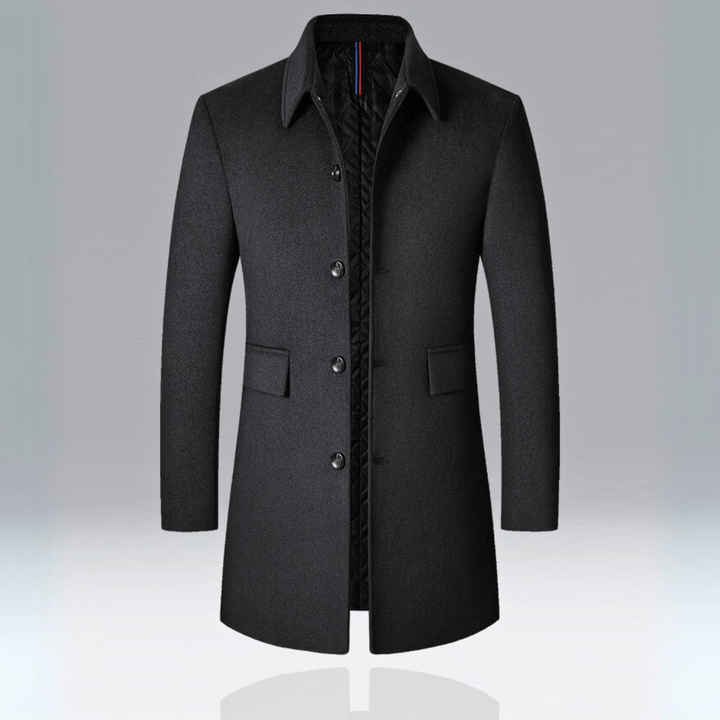 Molvana - Prestige Tailored Wool Coat - 14:350850#Black;5:361386#M 45 - 55Kg