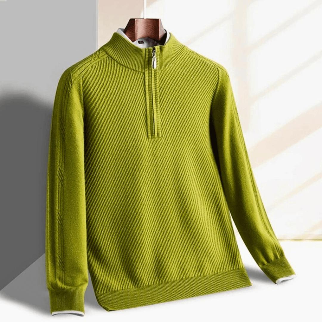 Molvana - SmartWear Quarter - Zip Sweater - 14:350853#light green;5:100014065#XL - fits 65 - 70kg