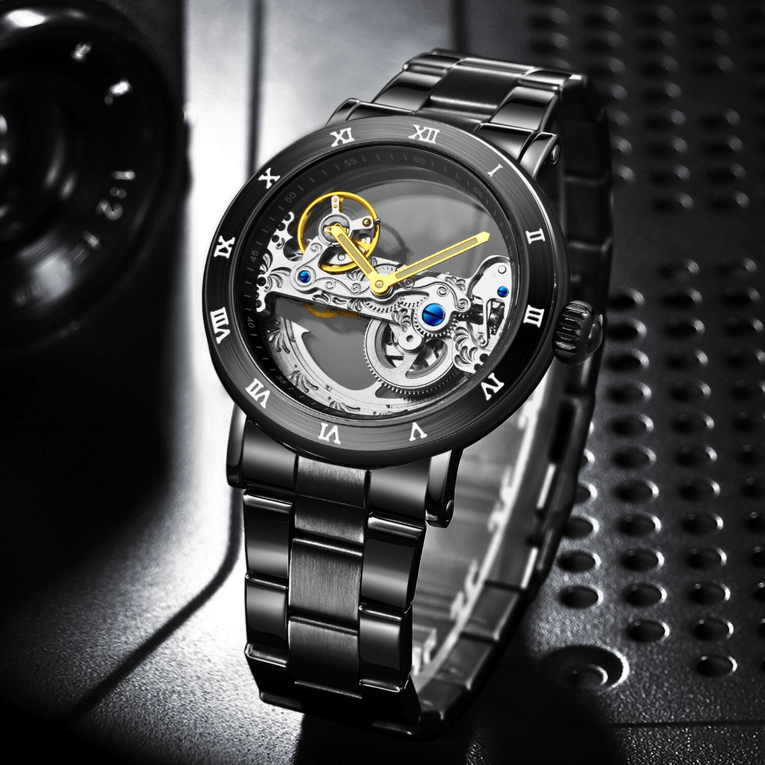 Molvana - Titanium Skeleton Tourbillon Watch - 14:200005100#Silver