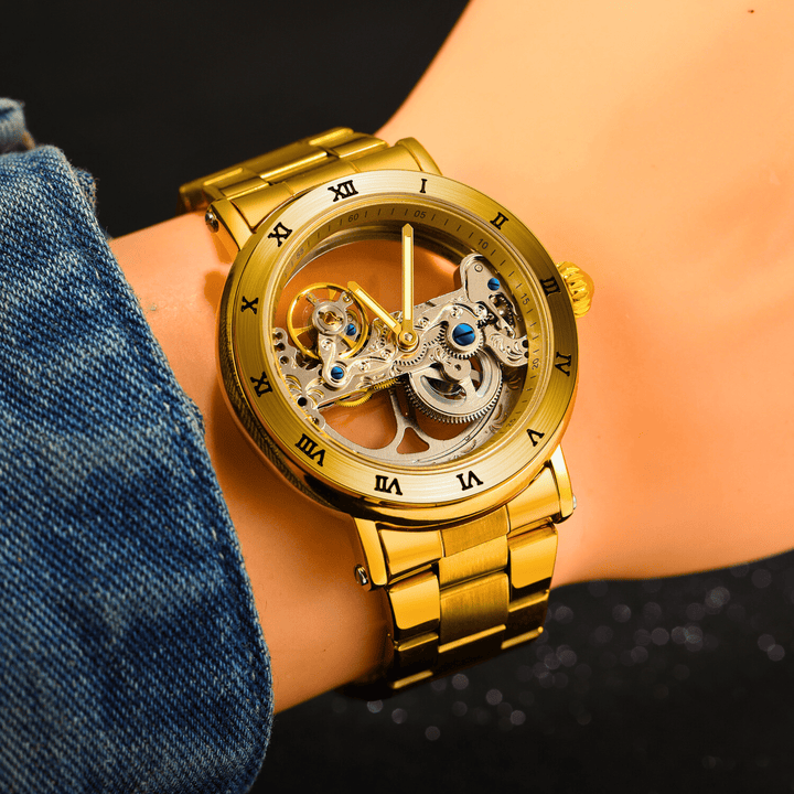 Molvana - Titanium Skeleton Tourbillon Watch - 14:200005100#Silver